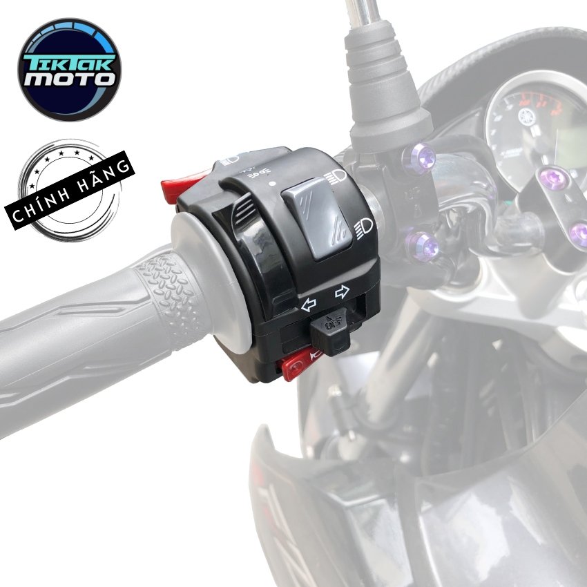 Cùm Fz chính hãng Yamaha, cùm công tắc Fz, có công tắc đèn TikTakMoto