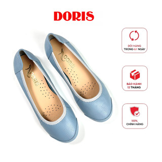 Giày búp bê da thật đế bệt đắp mũi doris dr015- có bảo hành- size chuẩn - có size 40.