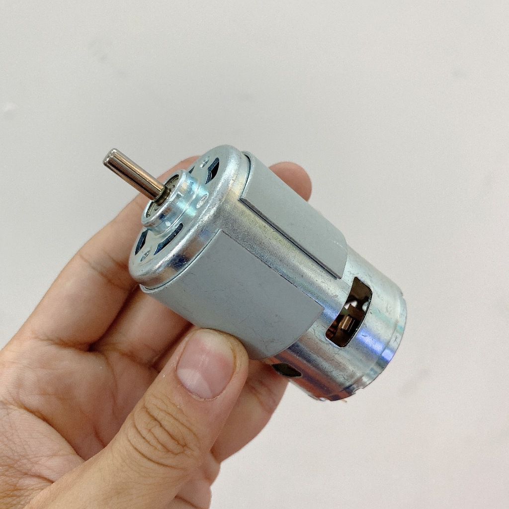 Motor 775 12V 18V siêu mạnh tốc độ 12000 - 18000 vòng, có chổi than, chế máy mài, thay khoan pin, bơm nước - LK0623