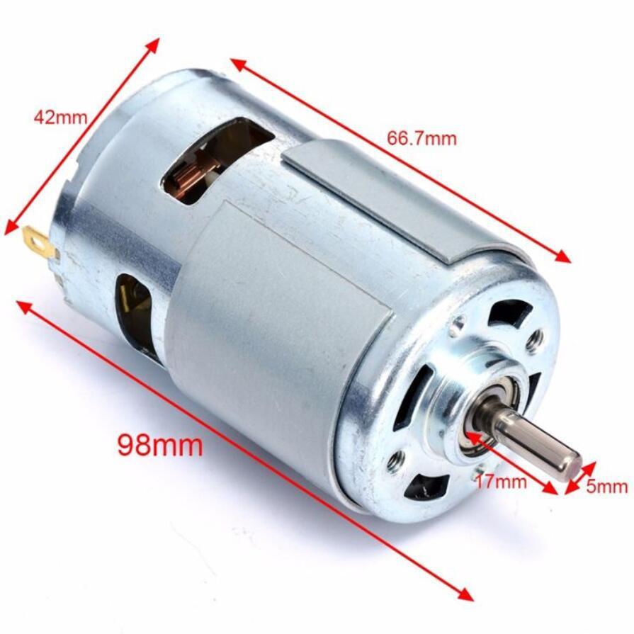 Motor 775 12V 18V siêu mạnh tốc độ 12000 - 18000 vòng, có chổi than, chế máy mài, thay khoan pin, bơm nước - LK0623