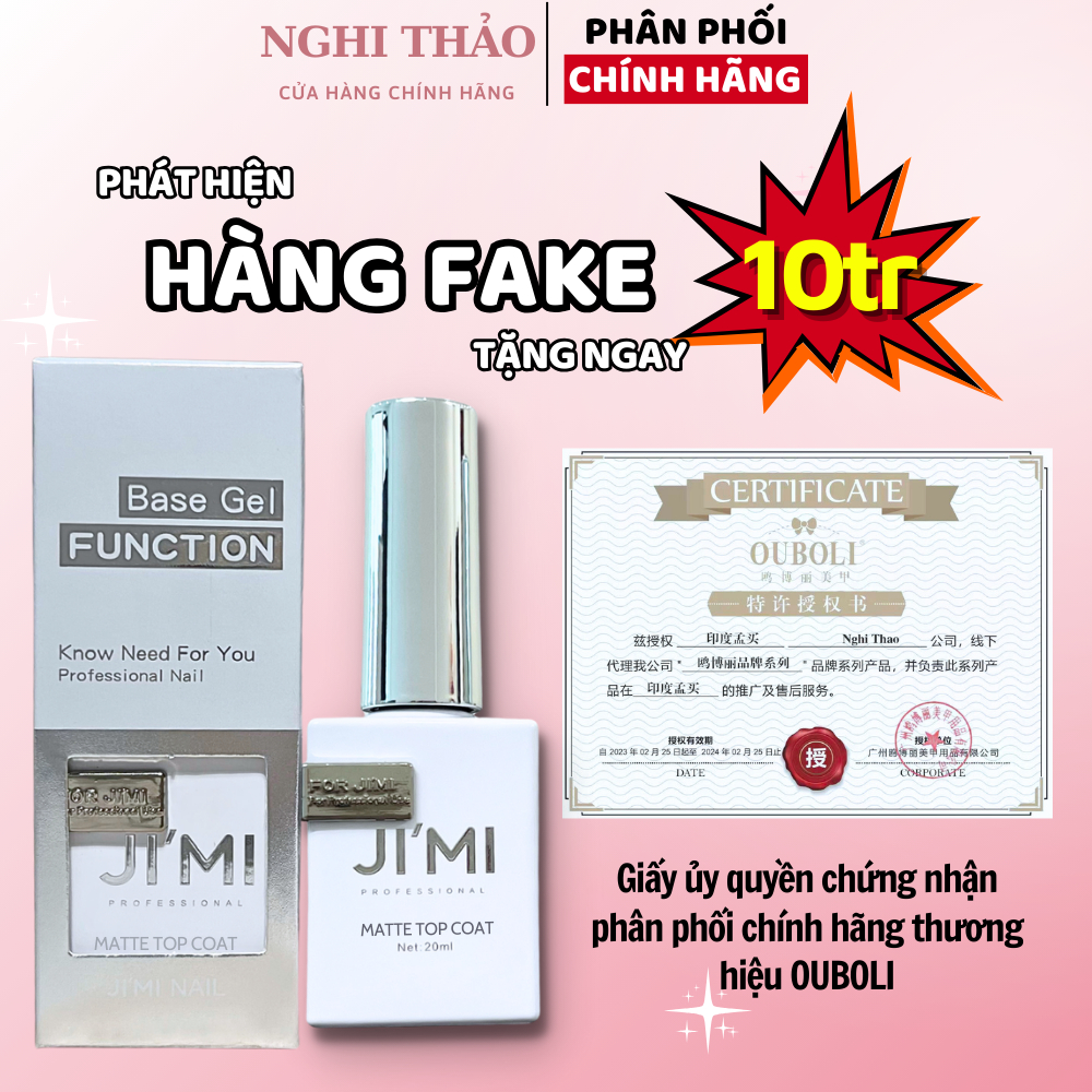 Top lì không lem JIMI 20ml dòng cao cấp của OUBOLI