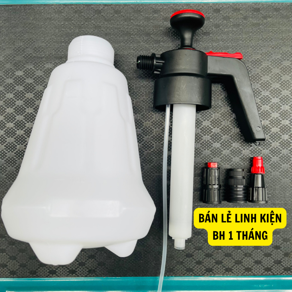 Bình Xịt Rửa Xe Bọt Tuyết Cầm Tay 2L, Rửa Xe Máy Xe Oto Tại Nhà