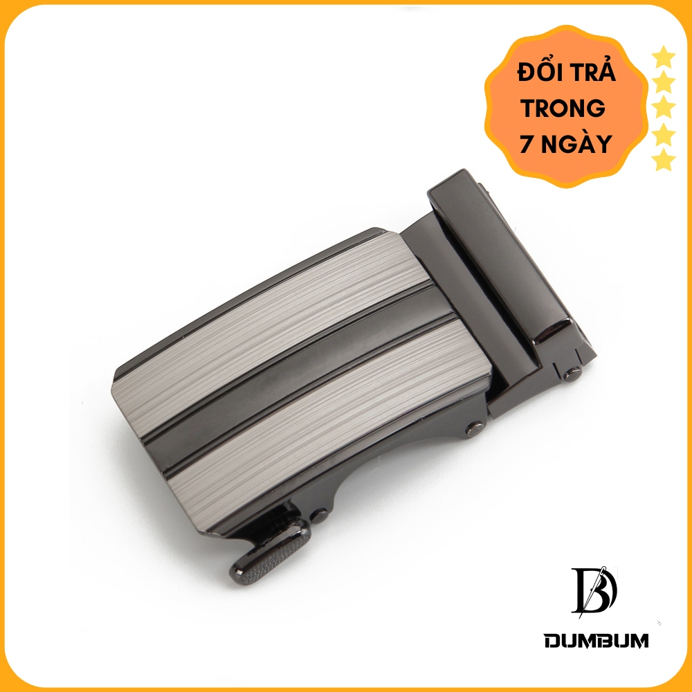Đầu Khóa Mặt Thắt Lưng Dây Nịt Tự Động 3.1 cm  Hợp Kim Sơn Bên Bỉ Mặt Xám Cài Răng Sang Trọng Hiện Đại  MT104