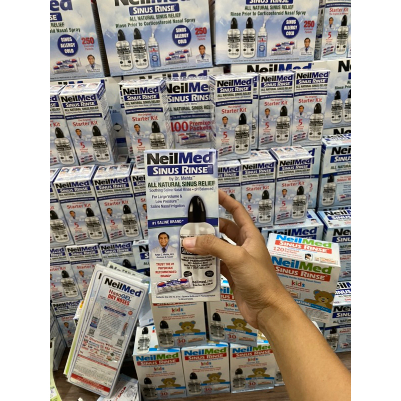 BỘ BÌNH RỬA MŨI +  MUỐI NEILMED 240ml Fullbox MỸ CHÍNH HÃNG
