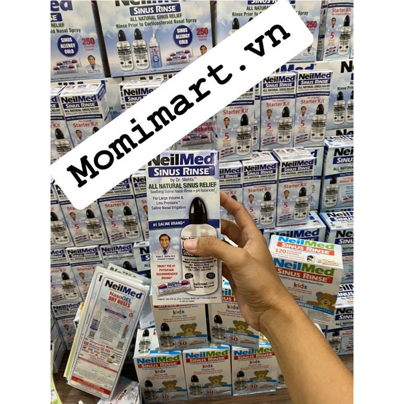 BỘ BÌNH RỬA MŨI +  MUỐI NEILMED 240ml Fullbox MỸ CHÍNH HÃNG