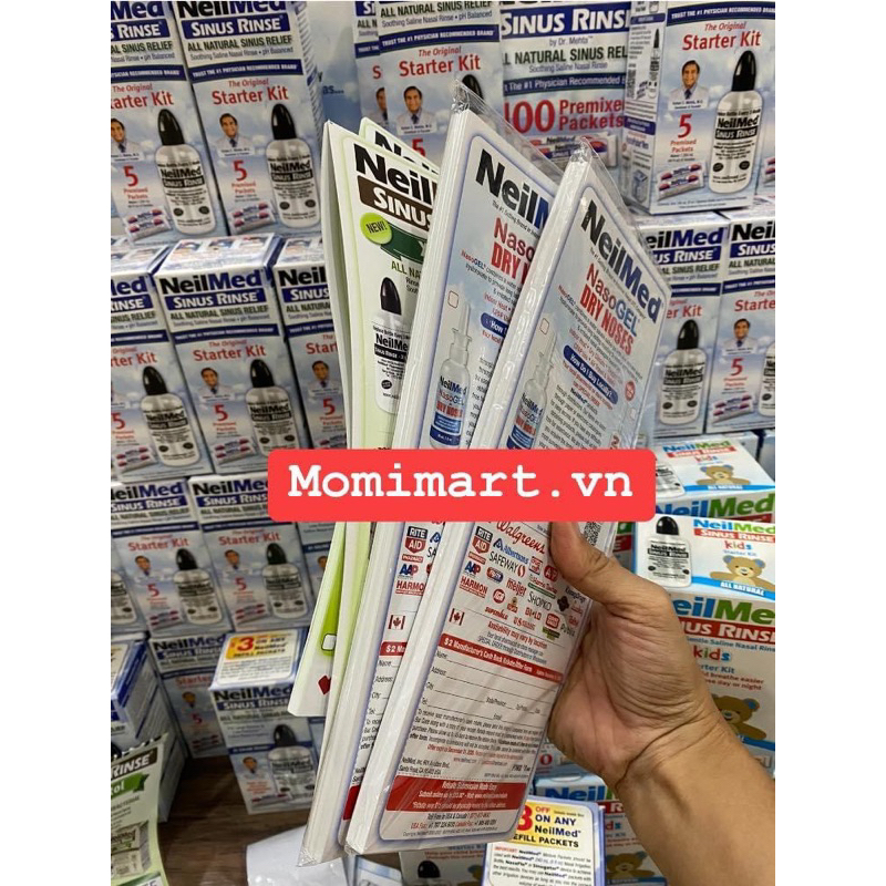 BỘ BÌNH RỬA MŨI +  MUỐI NEILMED 240ml Fullbox MỸ CHÍNH HÃNG