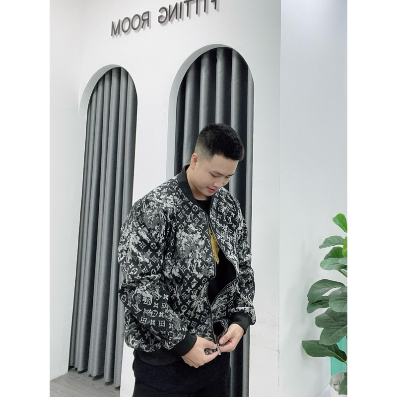 ⚡️ - ÁO BOMBER LV 80-120KG DỆT VÂN DENIM BIGSIZE