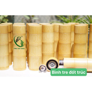 [IN HÌNH THEO YÊU CẦU] Bình Giữ Nhiệt Bằng Tre Nguyên Khối Lõi Inox 304 Cao Cấp, Quà Tặng Thầy Cô Ý Nghĩa Ngày 20/11