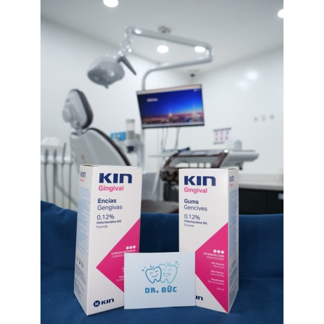 Nước Súc Miệng KIN Gingival Cho Viêm Nướu, Hôi Miệng, Chảy Máu Chân Răng, Sâu Răng, Mảng Bám 250ml