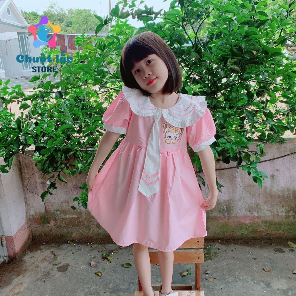 Váy bé gái kèm cà vạt 8-20kg