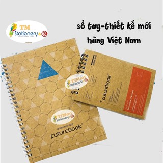 Sổ tay bìa craft TM stationery a5 hàng Việt Nam - giấy kẻ ngang - 2 lớp -160 trang-giấy dày 80gsm