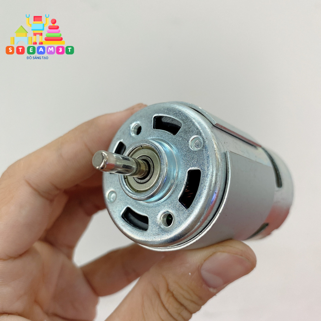 Motor 775 12V 18V siêu mạnh tốc độ 12000 - 18000 vòng, có chổi than, chế máy mài, thay khoan pin, bơm nước - LK0623