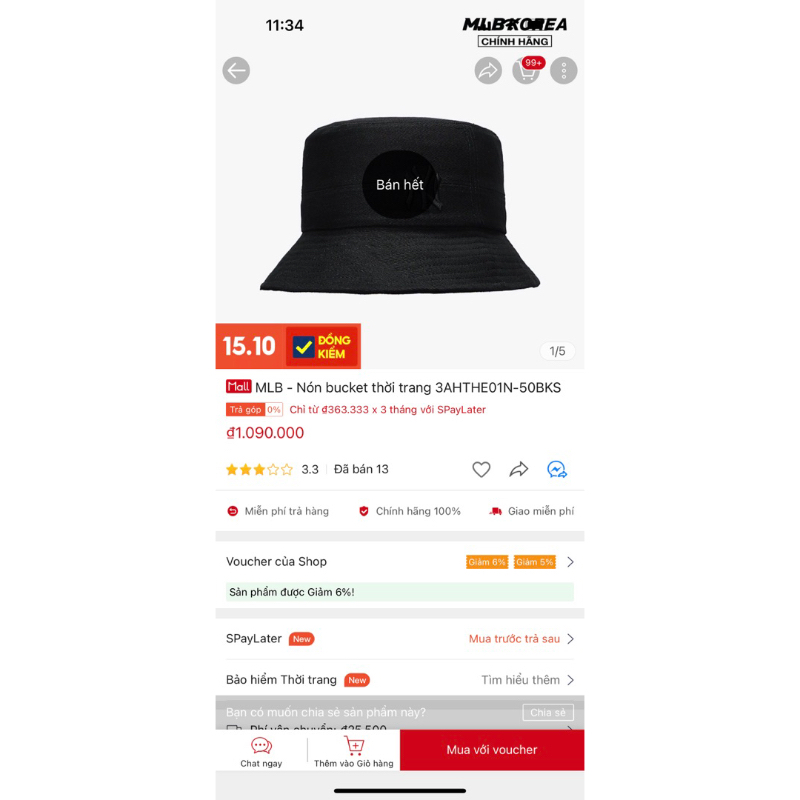 Pass nón MLB newtag