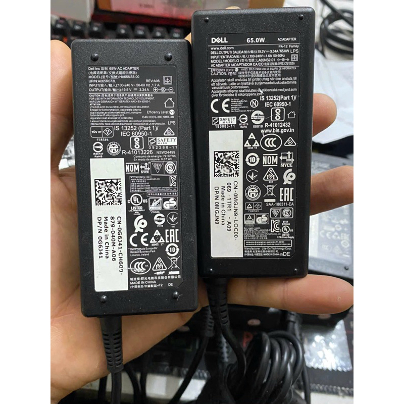 Sạc laptop Dell 19.5V 3.34A 65W zin bóc máy