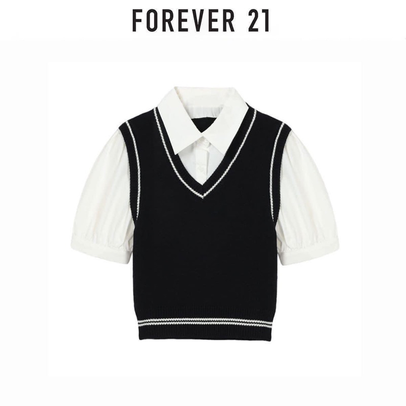 Áo len ghile mix sơmi