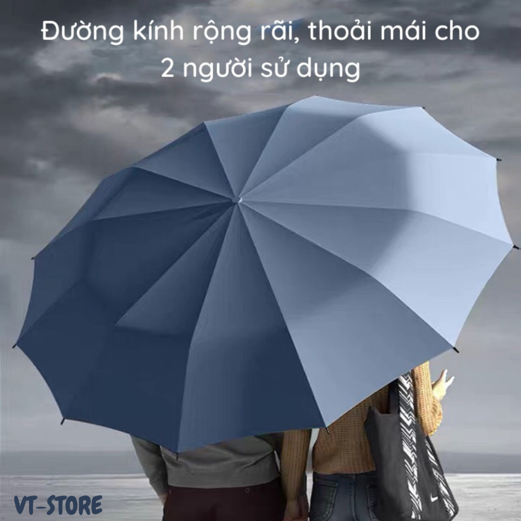 Dù gấp gọn , ô tự động 2 chiều có nút đóng mở gấp gọn chống tia UV che nắng, che mưa
