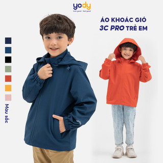 [SALE 50%] Áo khoácgió trẻ em Yody vải dù chống thấm nước tia UV áo gió nhiều màu cho bé trai, bé gái AKK6030