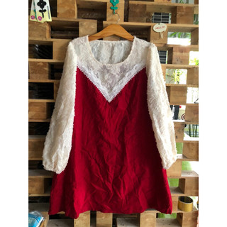D031. Đầm nhung tăm bigsize - 2hand