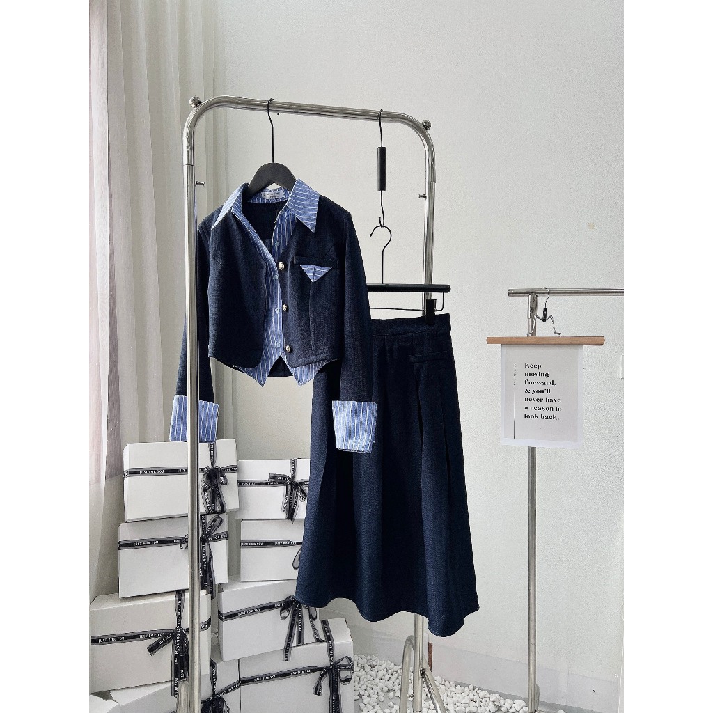 Sét bộ phối chân váy li 2 lớp - Retrostyle.vn - Setdadangdai1320_P13K20