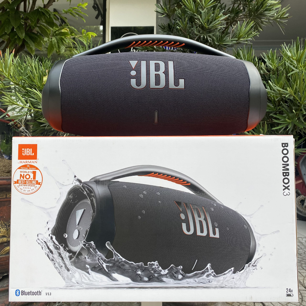 Loa di động JBL Boombox 3 - Loa bluetooth di động công suất lớn 180W, bass căng