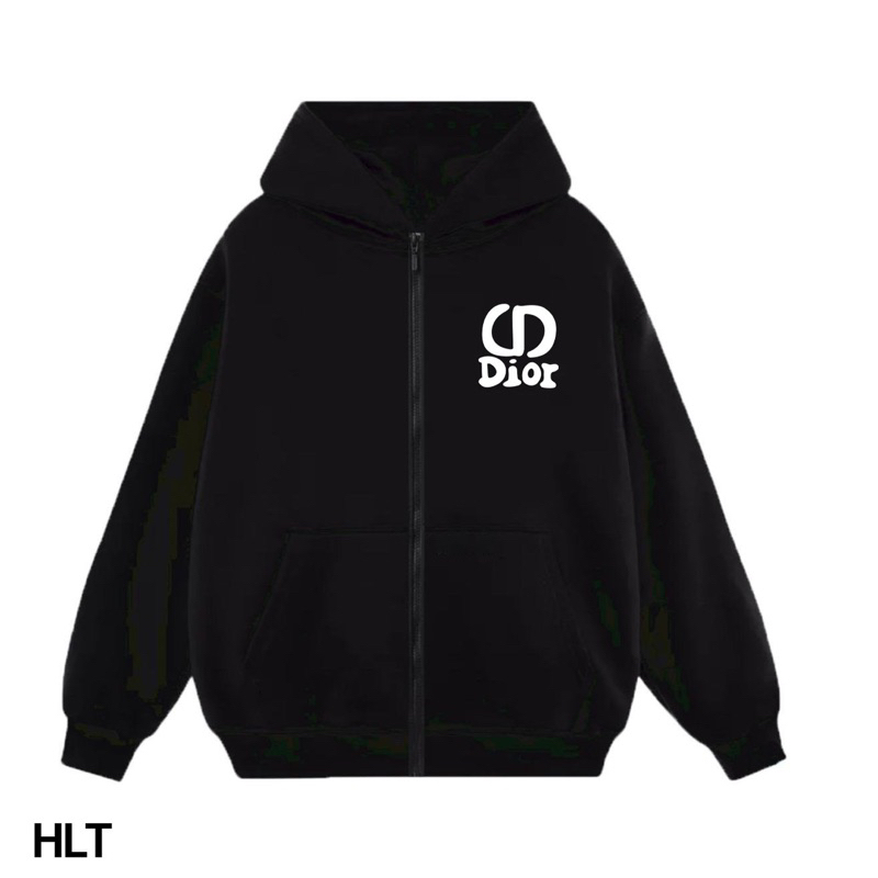 Hoodie Zip Dí O Nỉ Bông Cotton 100% Hàng Full Tag