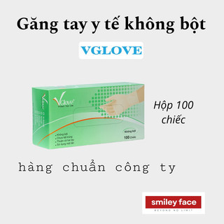 Găng tay không bột VGlove - Size S, M, L (100 chiếc)