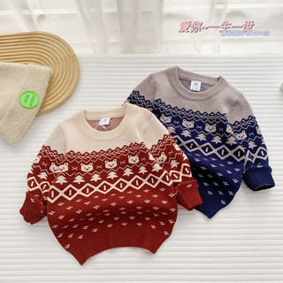 Bộ len đỏ Noel bé trai bé gái