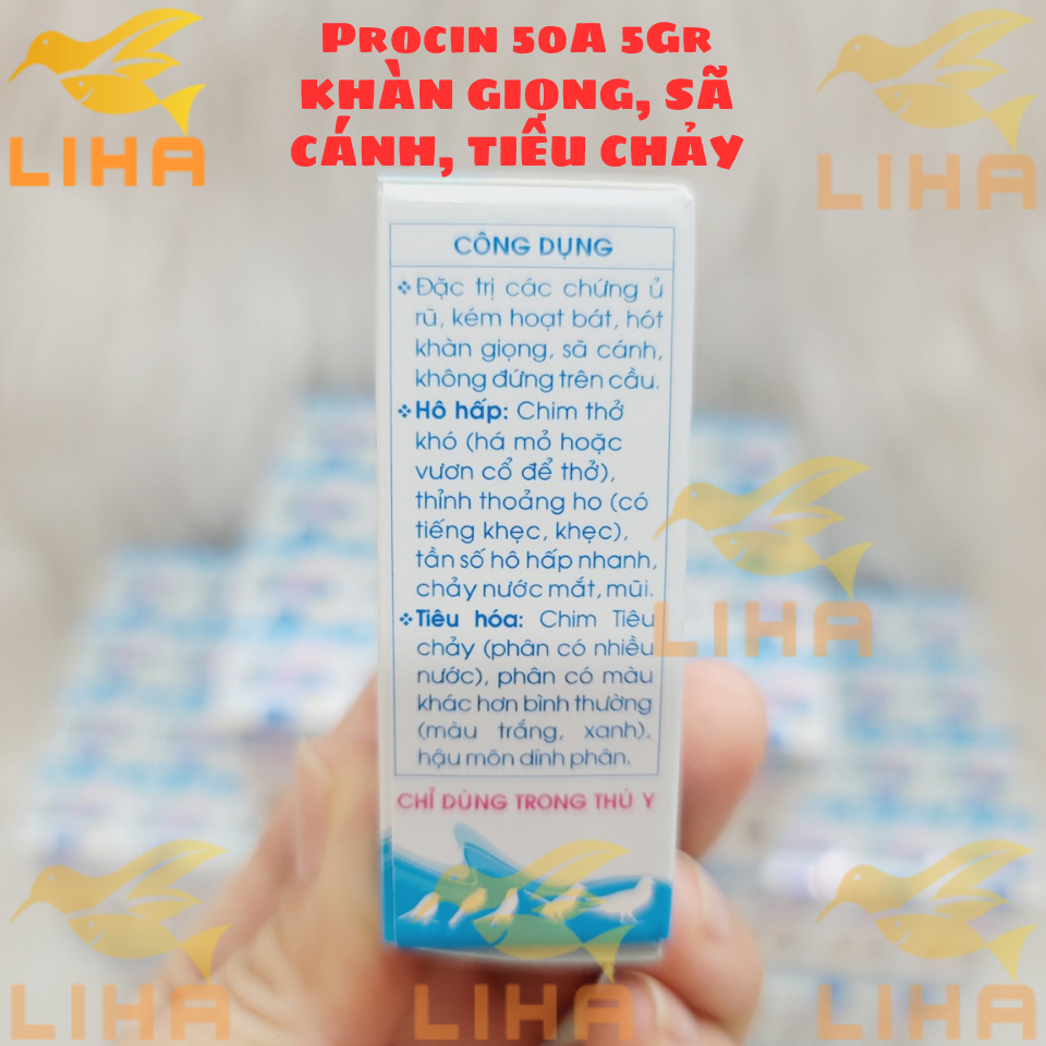 Procin 50A 5Gr Hỗ Trợ Cho Chim Cảnh