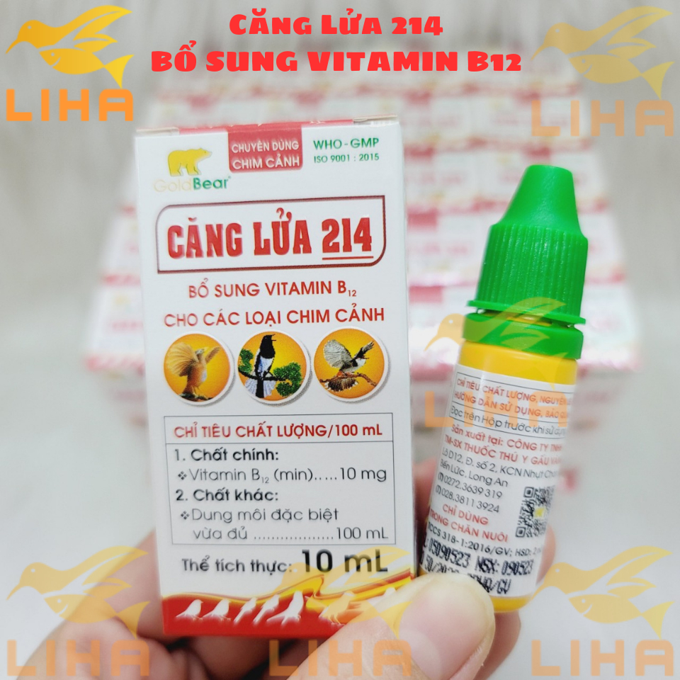 Căng Lửa 214 Chai 10ml - Giúp Chim Hót Hay