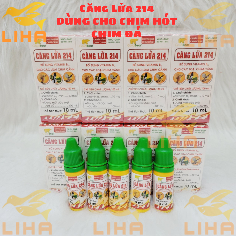 Căng Lửa 214 Chai 10ml - Giúp Chim Hót Hay