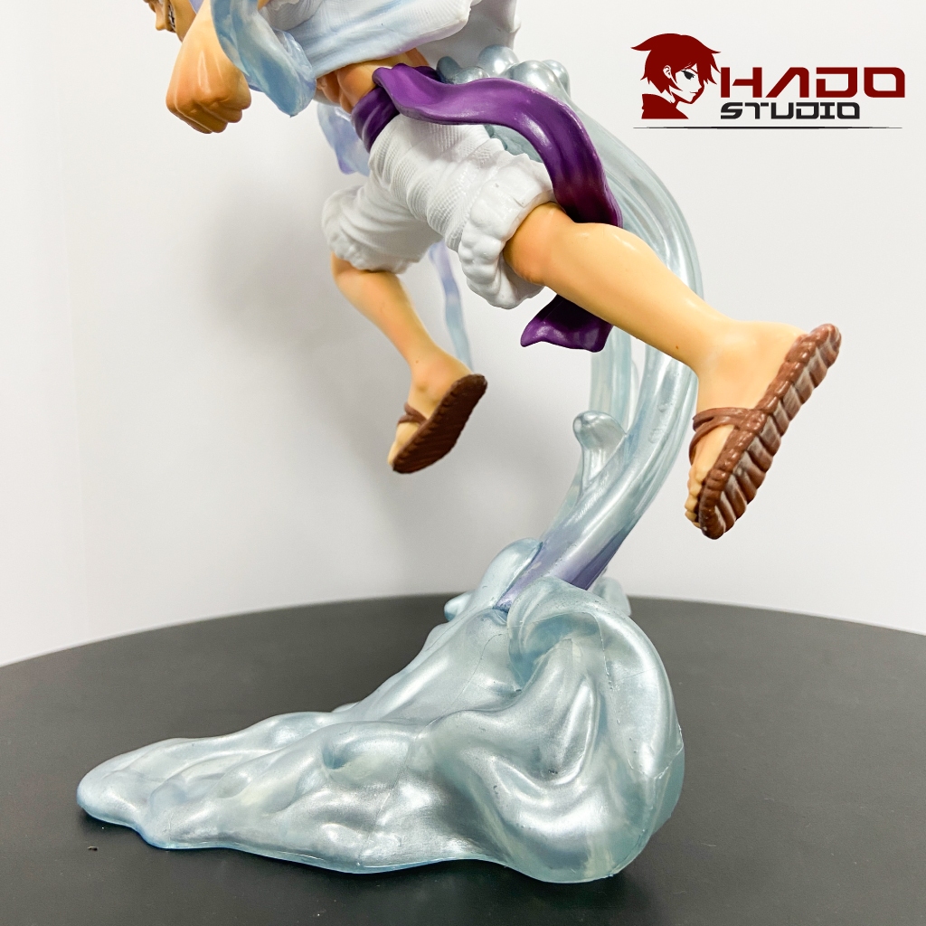 Mô hình Luffy Gear 5, One Piece,2 phiên bản đầu thay thế, cao 28cm