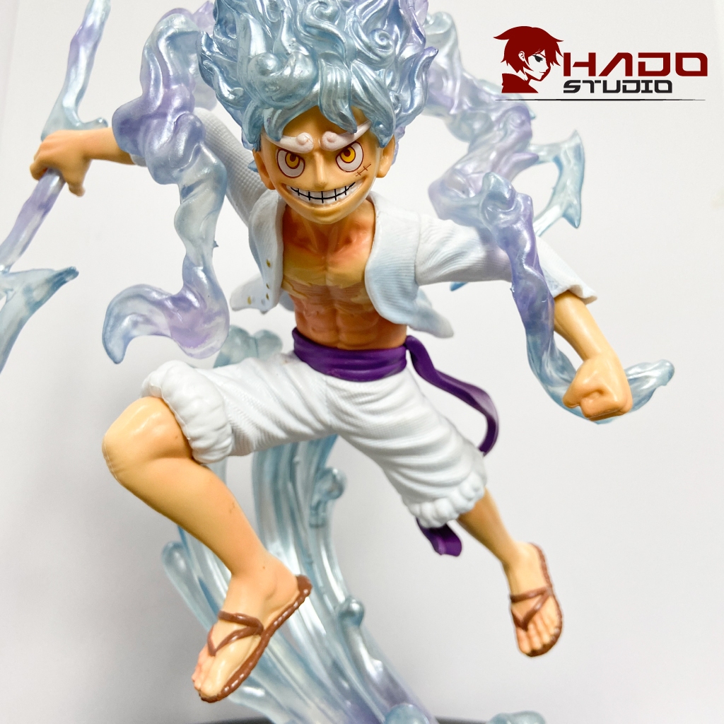 Mô hình Luffy Gear 5, One Piece,2 phiên bản đầu thay thế, cao 28cm