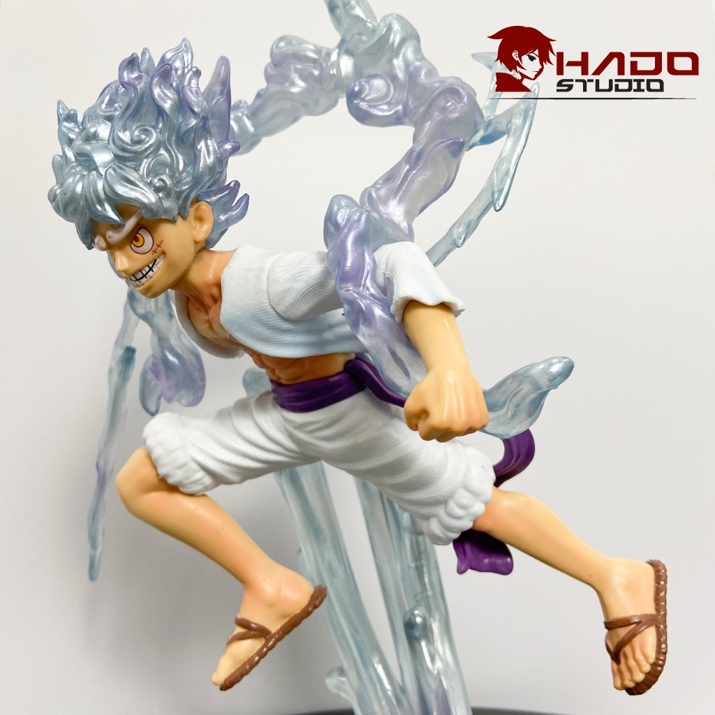 Mô hình Luffy Gear 5, One Piece,2 phiên bản đầu thay thế, cao 28cm