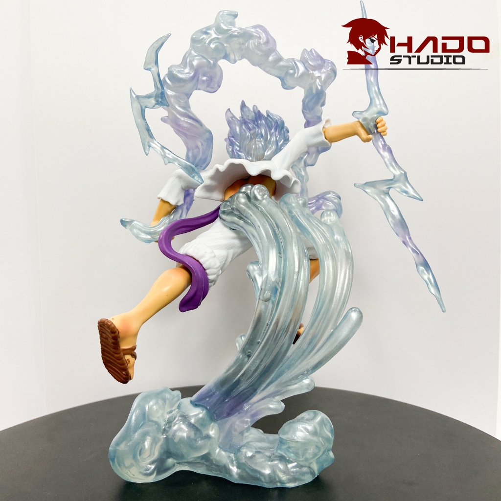 Mô hình Luffy Gear 5, One Piece,2 phiên bản đầu thay thế, cao 28cm