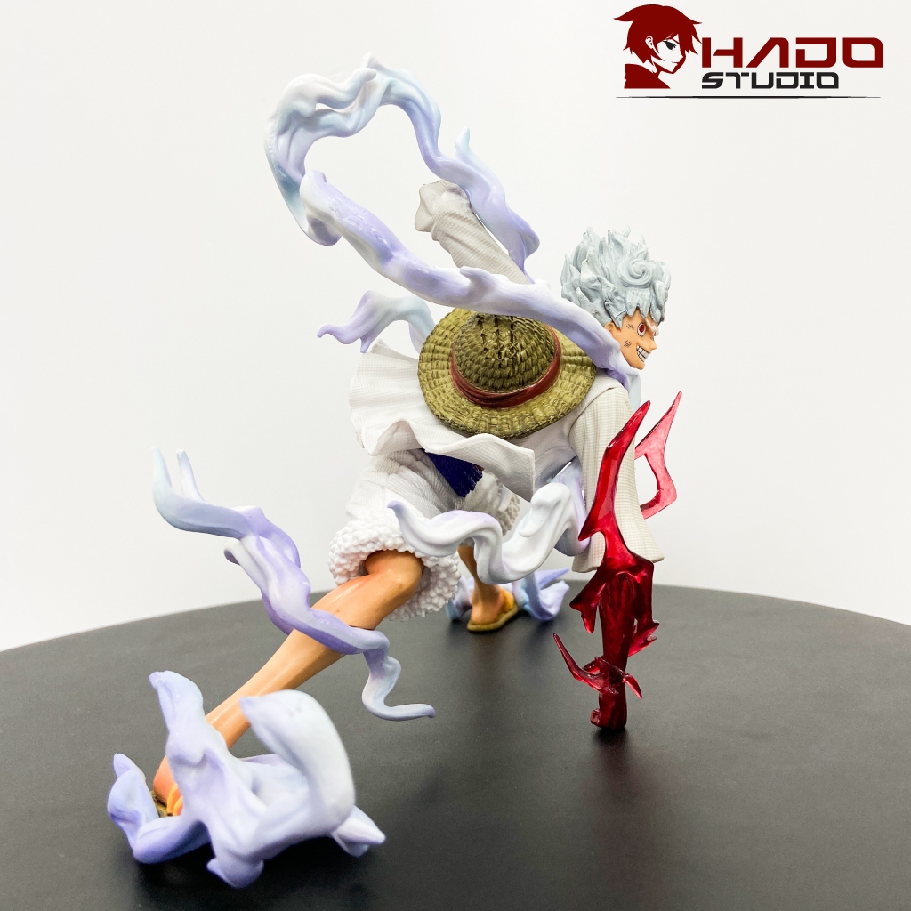 Mô hình Luffy Gear 5, One Piece, tư thế chiến đấu cao 18cm