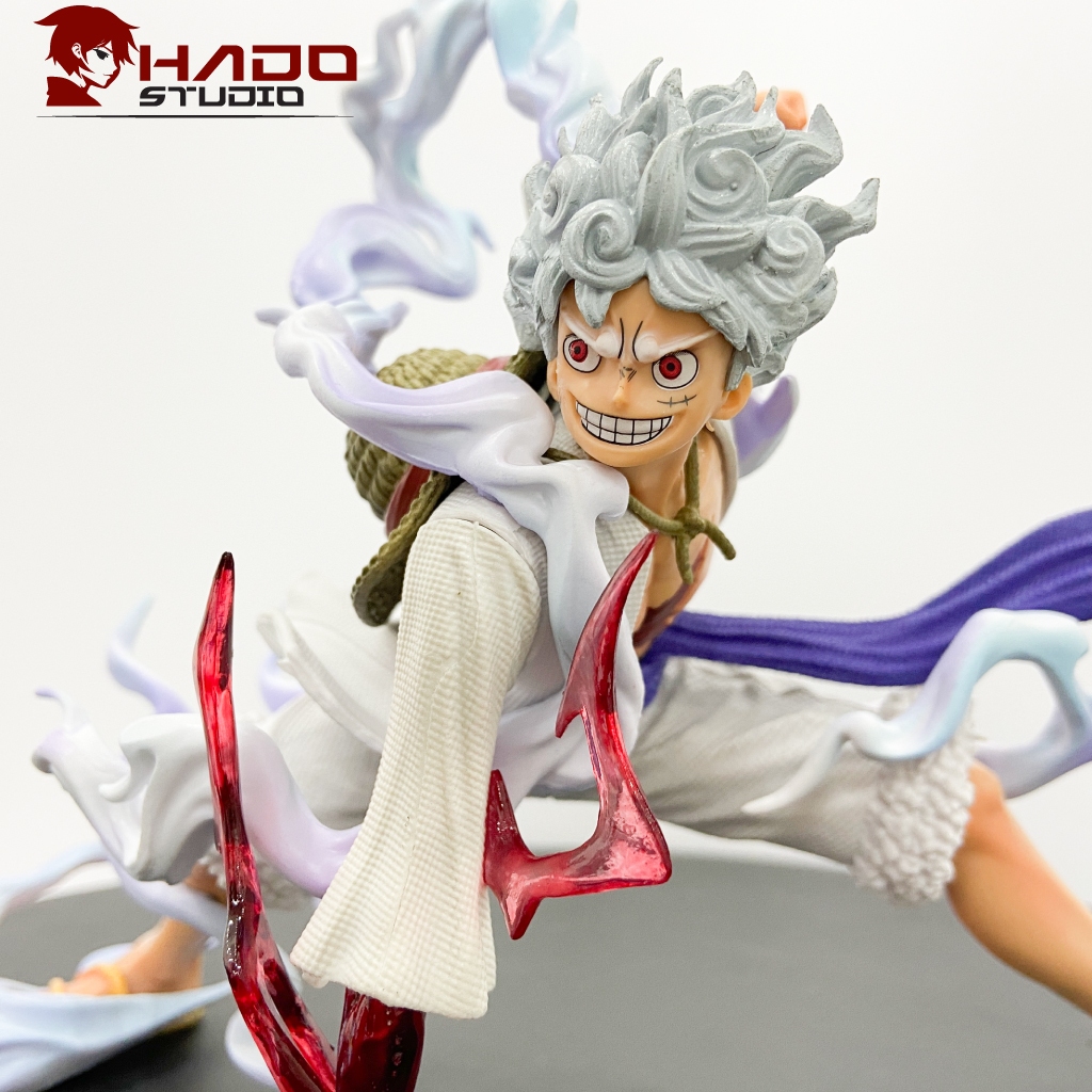 Mô hình Luffy Gear 5, One Piece, tư thế chiến đấu cao 18cm