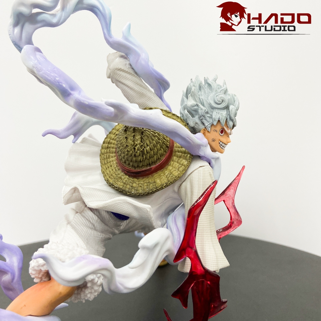Mô hình Luffy Gear 5, One Piece, tư thế chiến đấu cao 18cm