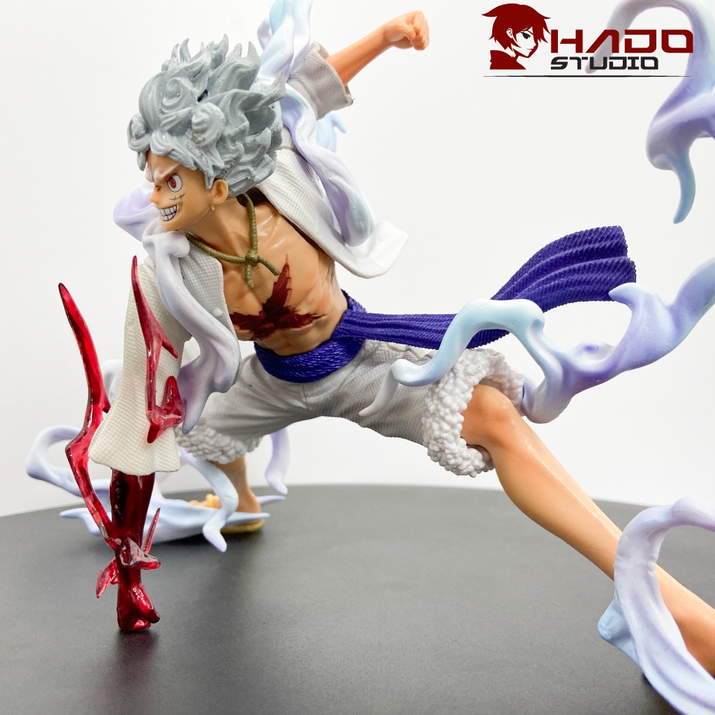 Mô hình Luffy Gear 5, One Piece, tư thế chiến đấu cao 18cm