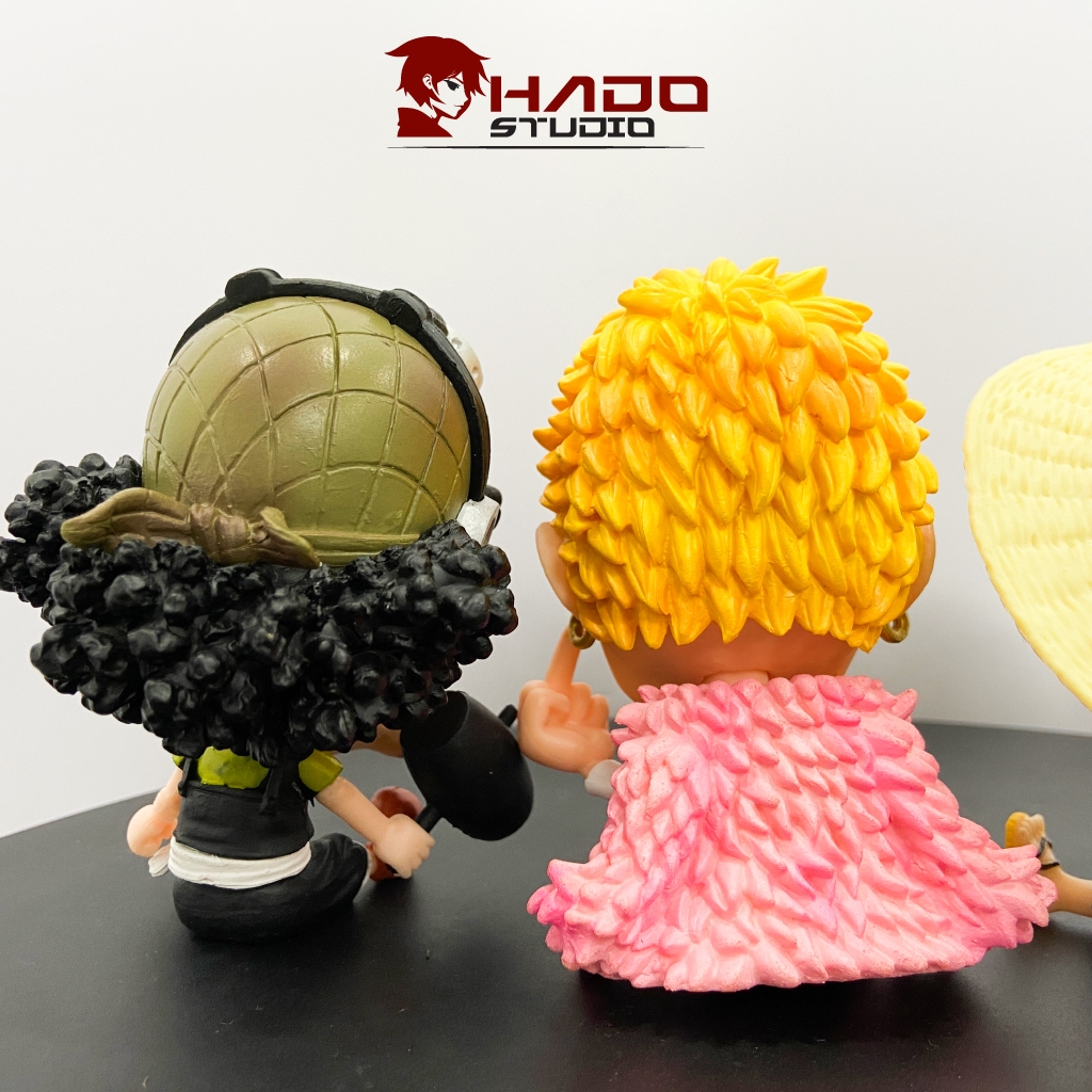 Set 4 mô hình chibi One Piece, siêu cute, cao 8cm