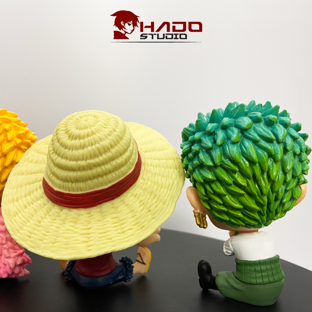 Set 4 mô hình chibi One Piece, siêu cute, cao 8cm
