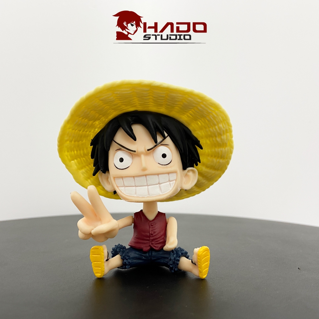 Set 4 mô hình chibi One Piece, siêu cute, cao 8cm