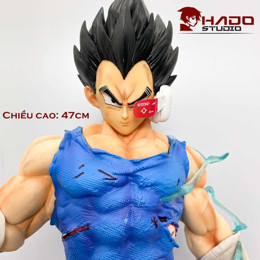 Dragon ball, mô hình Vegeta chiến đấu có 2 phiên bản thay thế, chiều cao 47cm