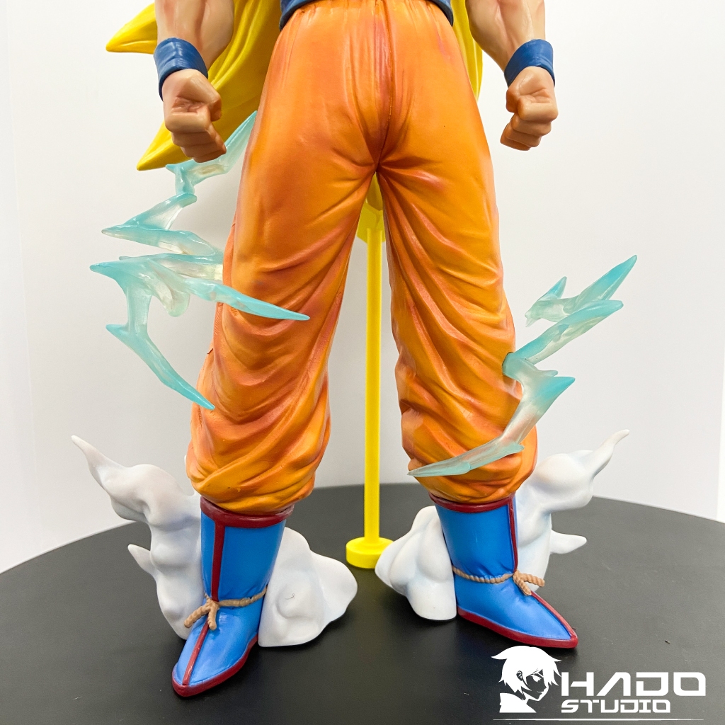 Mô hình Songoku, Siêu Saiyan cấp 3, 2 phiên bản trong Dragon ball, chiều cao 35cm