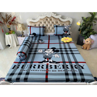 Bộ drap ga thun Hàn quốc mẫu mickey