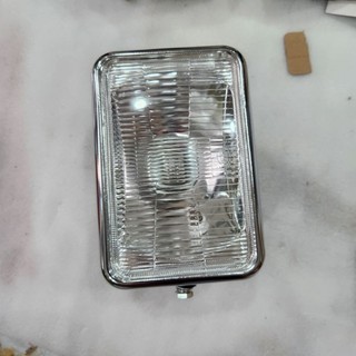 Đầu đèn pha honda CG 125 loại 1 vành kinh loại , kính thủy tinh
