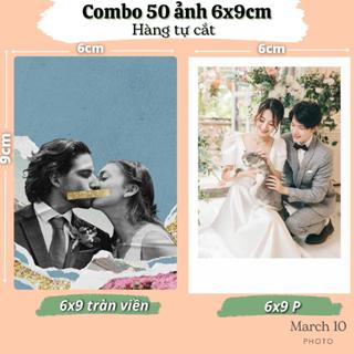 Combo 50 Ảnh 6x9cm Ép Lụa Bóng 2 mặt In Theo Yêu Cầu - Ảnh Chống Nước Bền Đẹp - Tự Cắt