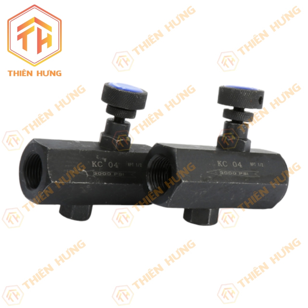 Van tiết lưu dầu thủy lực KC 02 - 06 | Ren 13mm~27mm