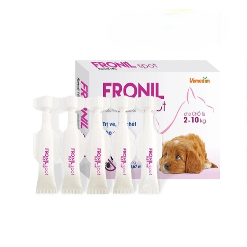 Fronil spot nhỏ gáy trị ve rận, bọ chét cho chó mèo