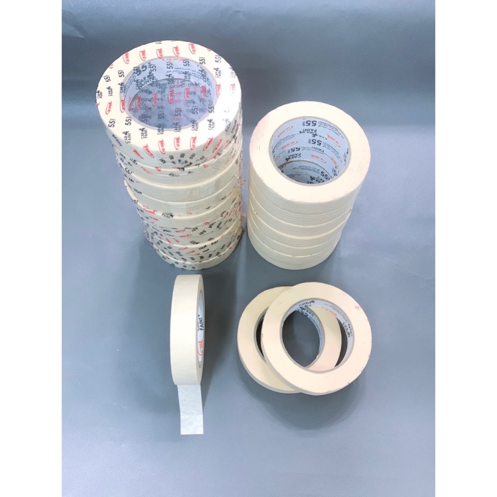 Băng Keo Giấy, Size 2,5CM X 50 MÉT keo chắn sơn ,chắn bụi.