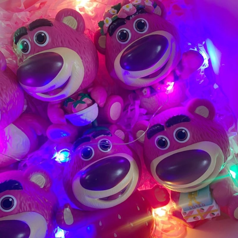 Set quà tặng gồm 6 mô hình Gấu dâu siêu cute